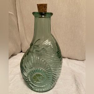 Libbey Glass Canada Tuscan Snail Shaped Jar Bottle Decanter Mint Condition